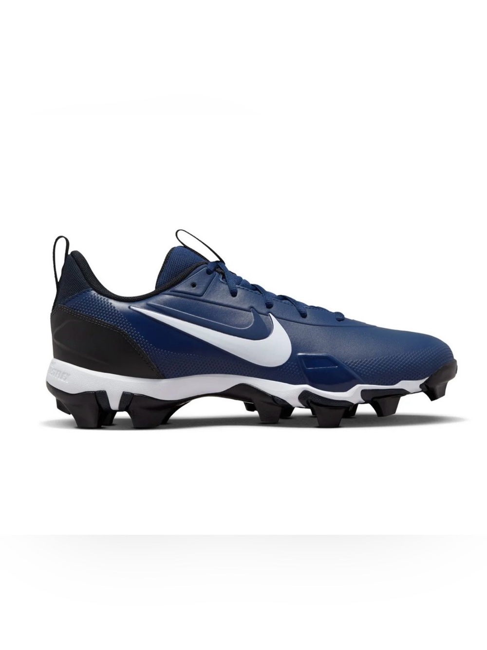 Nike Force Trout 9 Keystone baseball cleats in a midnight navy and white.